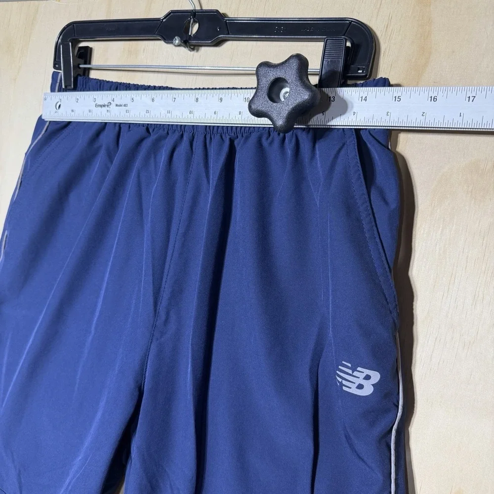 New Balance Track Pants Mens Large Blue Joggers Athletic Running Windbreaker